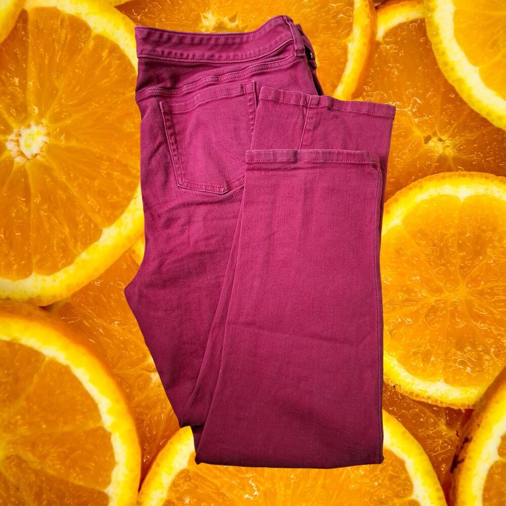 Torrid Red Boyfriend‎ Straight Vintage Stretch Red Jeans Size 20R